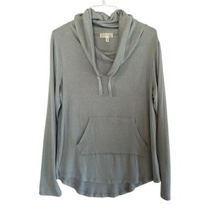 Planet Gold Women's Light Blue Cowl Neck Sweatshirt Size OX